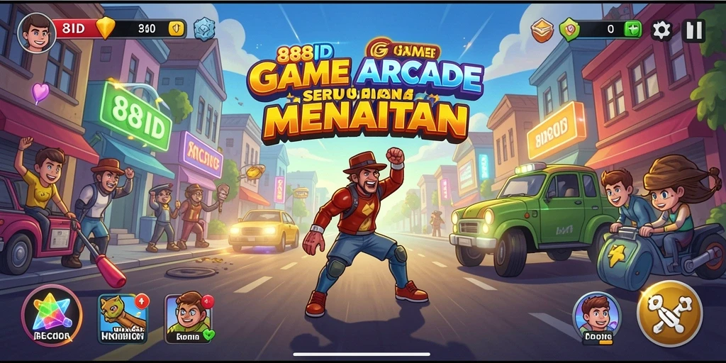 Tampilan antarmuka permainan Arcade 88ID yang menarik dan interaktif.