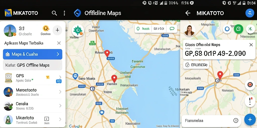 Antarmuka MIKATOTO yang bersih dan mudah dinavigasi untuk GPS Offline Maps.